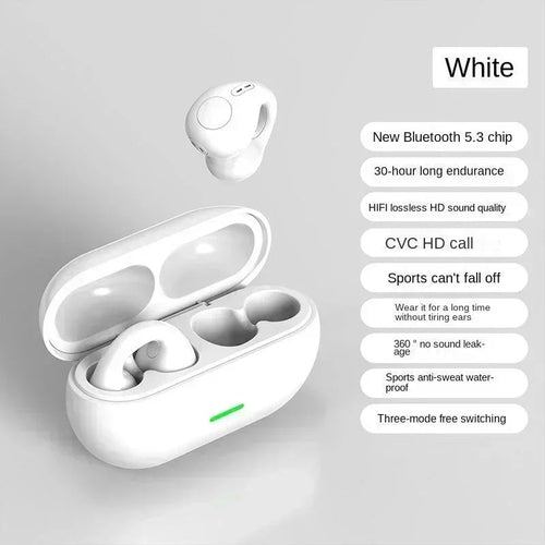 Cuffie a Conduzione Ossea T75 — Orecchie Libere | Bluetooth 5.3 | Sport & Outdoor