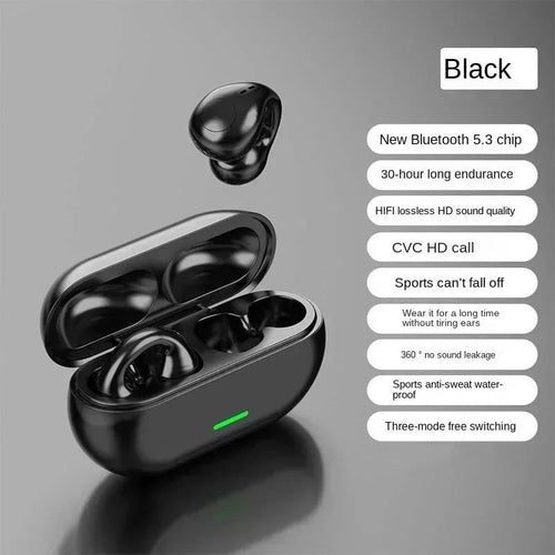 Cuffie a Conduzione Ossea T75 — Orecchie Libere | Bluetooth 5.3 | Sport & Outdoor