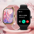 Smartwatch rosa e nero - vista frontale
