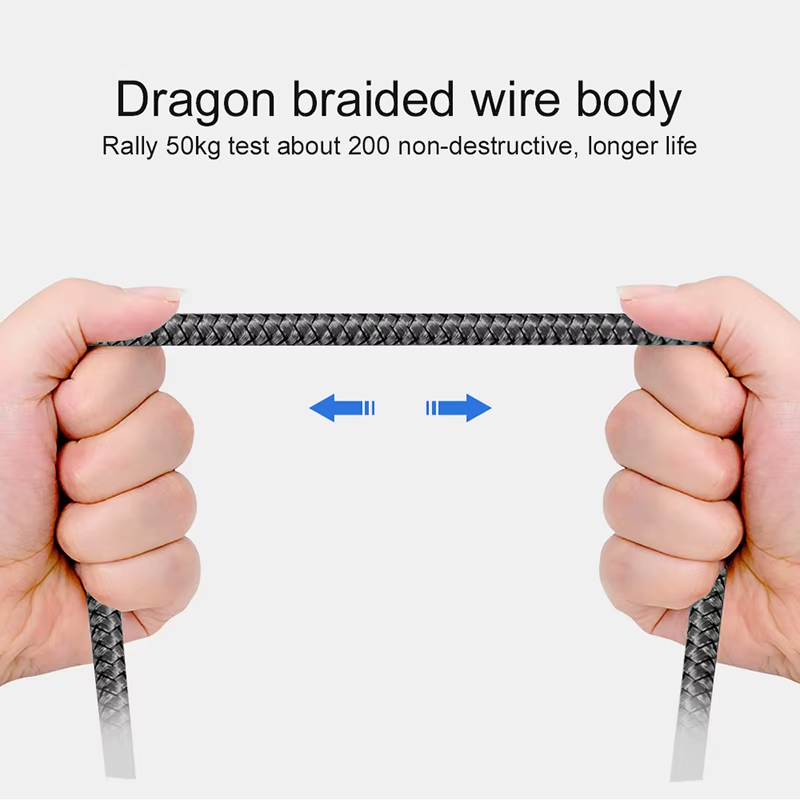 Resistenza cavo nylon Dragon Braided - test 50kg